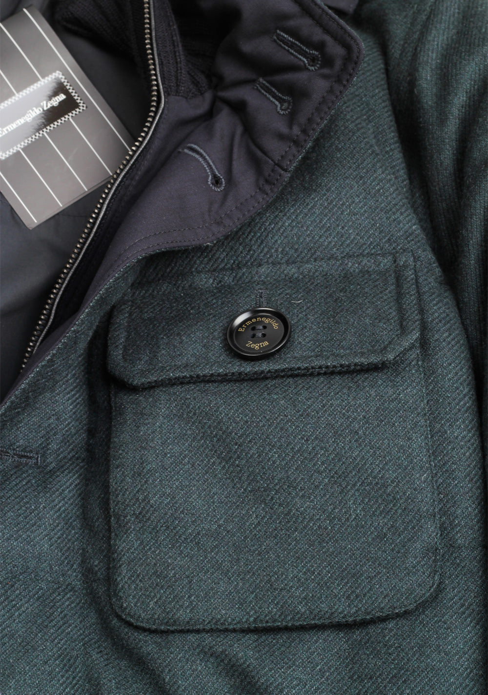 Ermenegildo Zegna Green Trofeo Elements Parka Coat Size 50 / 40R U.S.