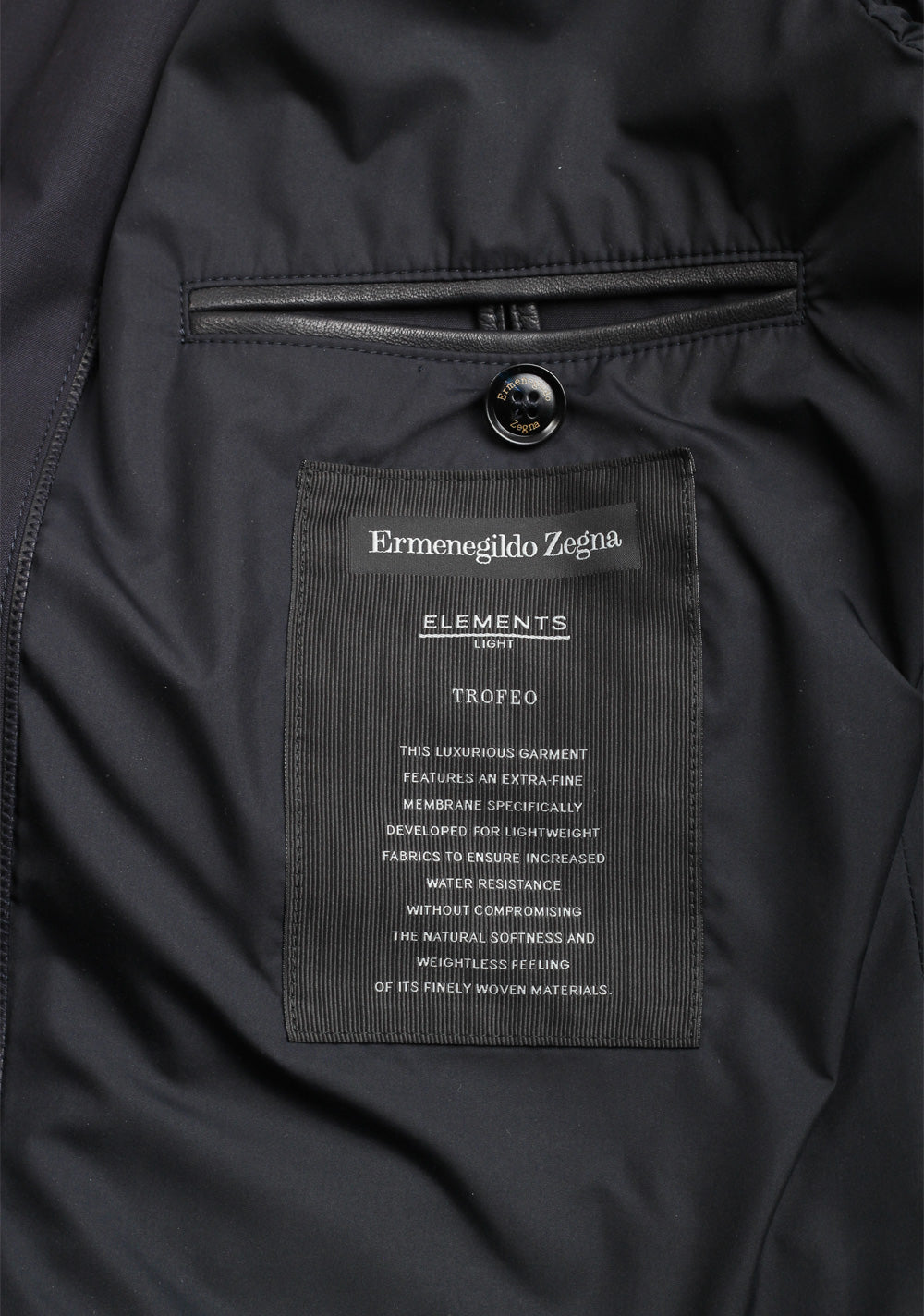 Ermenegildo Zegna Blue Trofeo Elements Coat