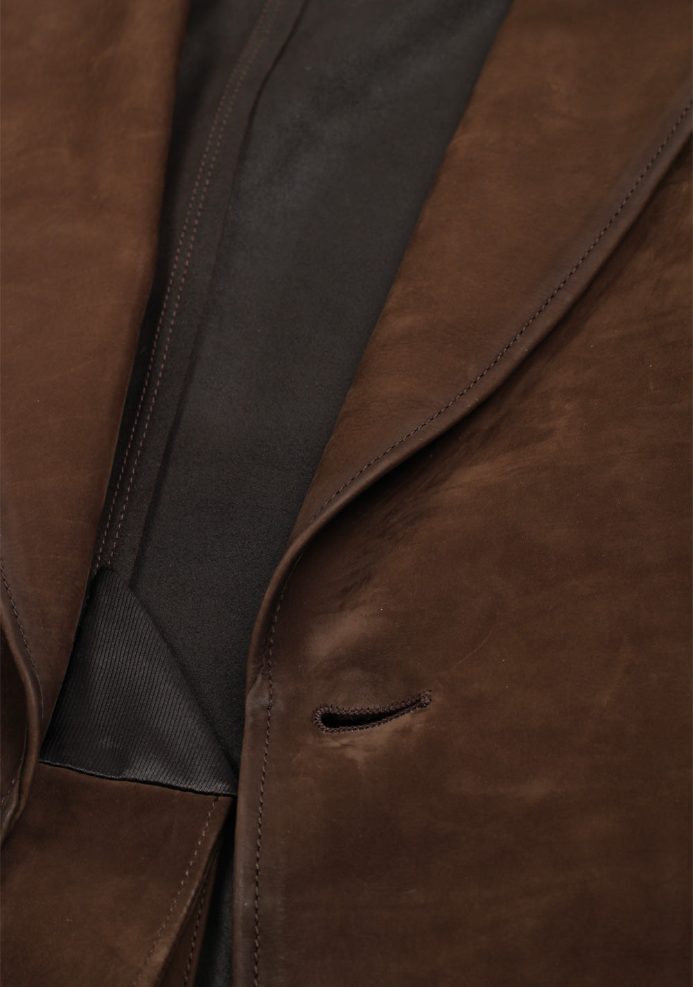 TOM FORD Brown Cashmere Sartorial Leather Suede Jacket Coat Size 54 / 44R U.S.