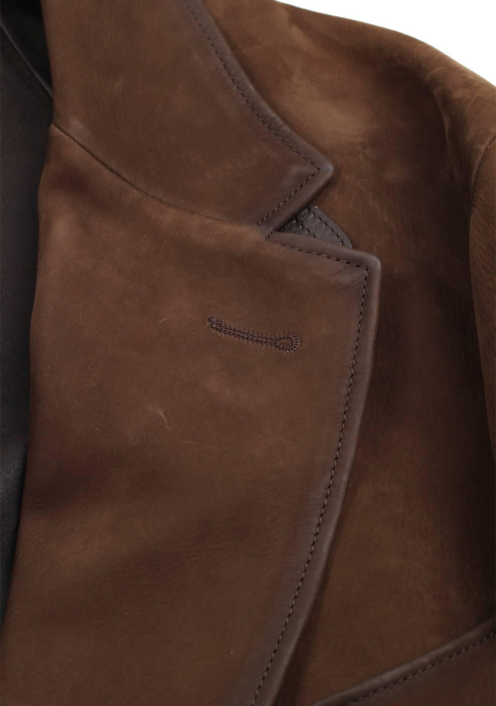 TOM FORD Brown Cashmere Sartorial Leather Suede Jacket Coat Size 54 / 44R U.S.