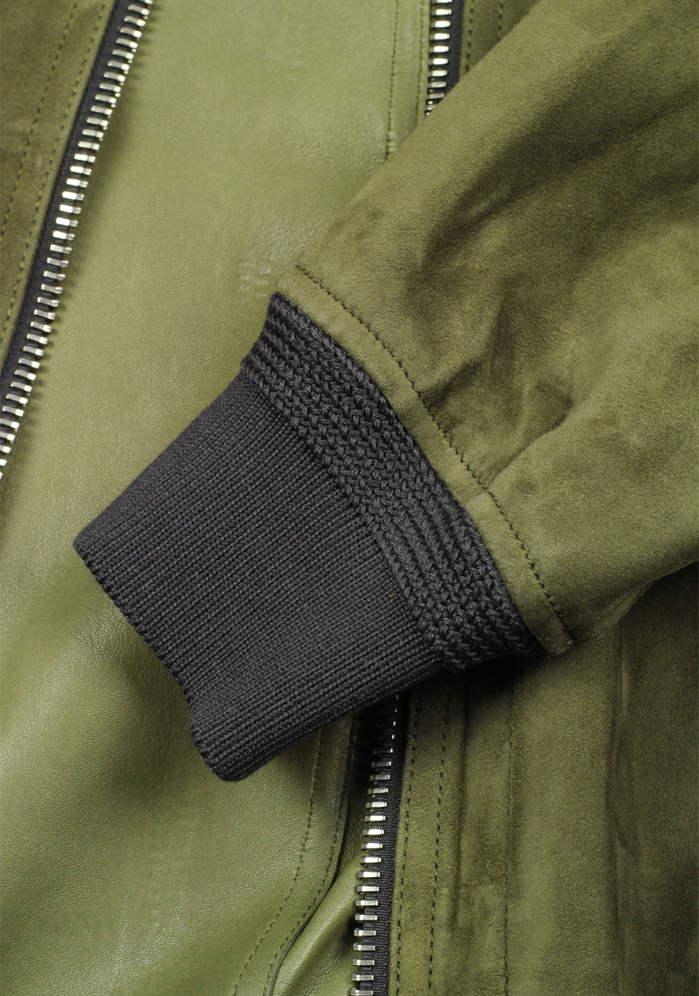 TOM FORD Green Lamb Leather Suede Jacket Coat Size 54 / 44R U.S. Outerwear