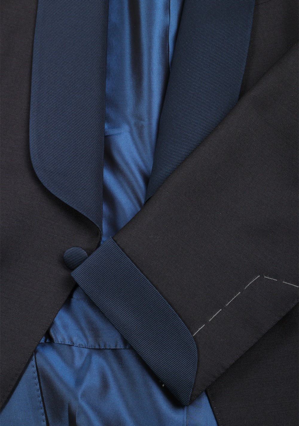 TOM FORD O'Connor Blue Tuxedo Suit Smoking Size 48C / 38S U.S. Fit Y In Mohair Cashmere
