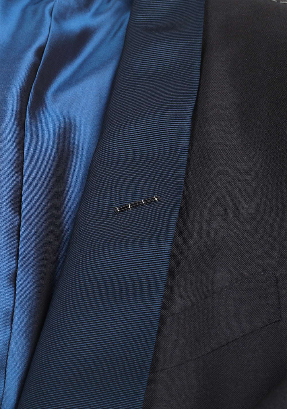 TOM FORD O'Connor Blue Tuxedo Suit Smoking Size 48C / 38S U.S. Fit Y In Mohair Cashmere