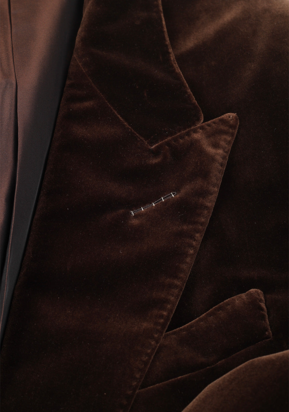 TOM FORD Shelton Velvet Brown Sport Coat Size 54 / 44R Cotton