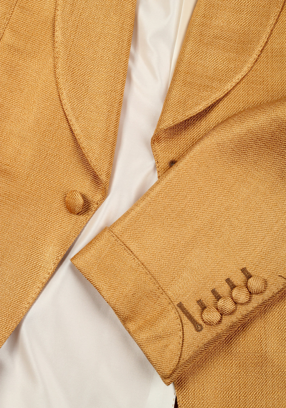 TOM FORD Shelton Gold Sport Coat Tuxedo Dinner Jacket Size Size 48 / 38R U.S.
