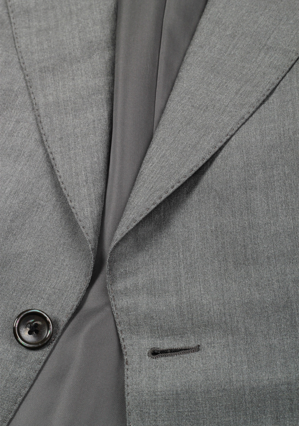 TOM FORD Shelton Gray Suit Size 46 / 36R U.S. In Linen Silk