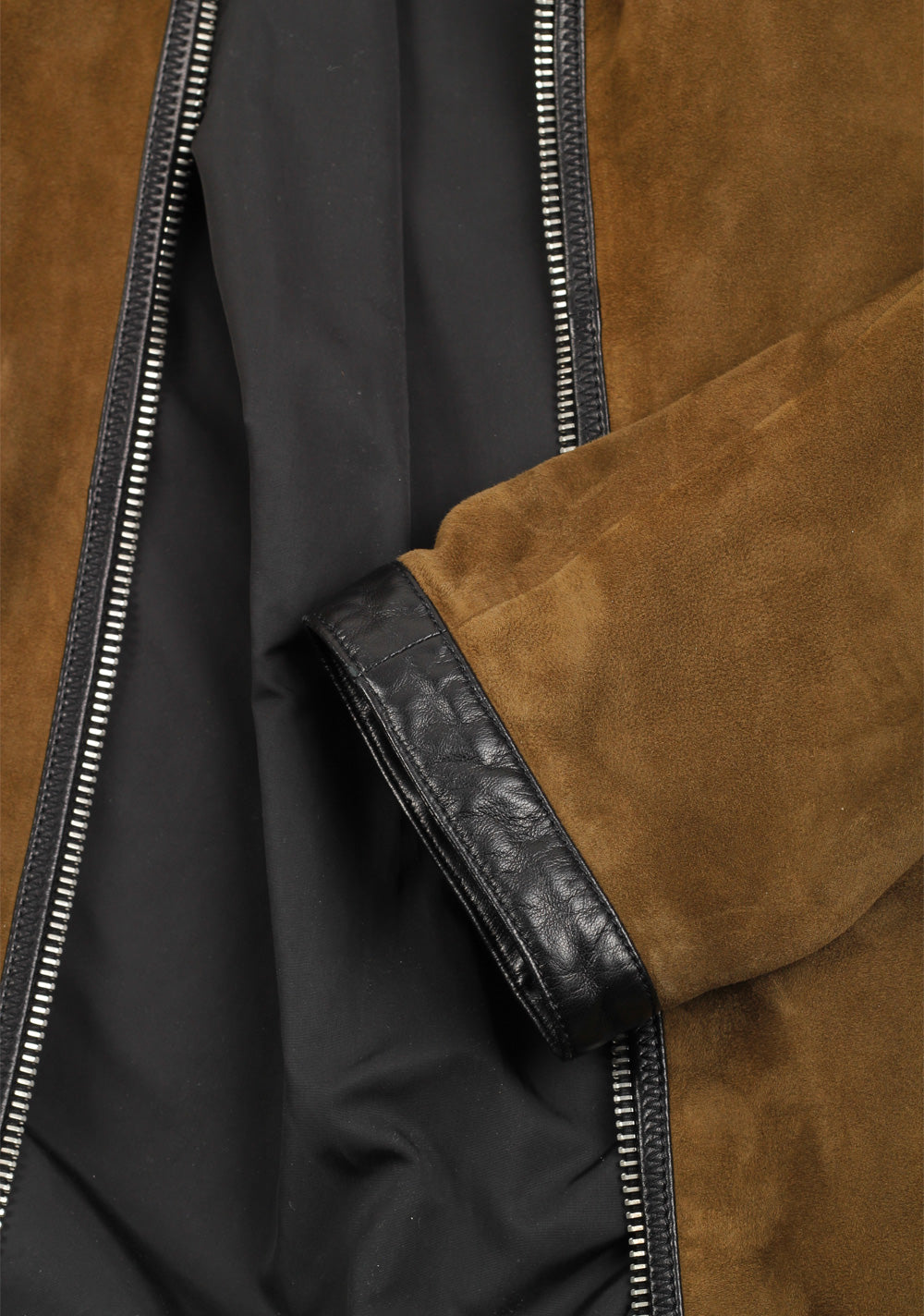 TOM FORD Brown Leather Suede Hooded Jacket Coat Size 48 / 38R U.S.