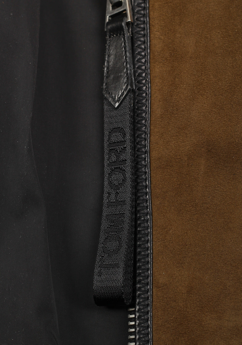TOM FORD Brown Leather Suede Hooded Jacket Coat Size 48 / 38R U.S.