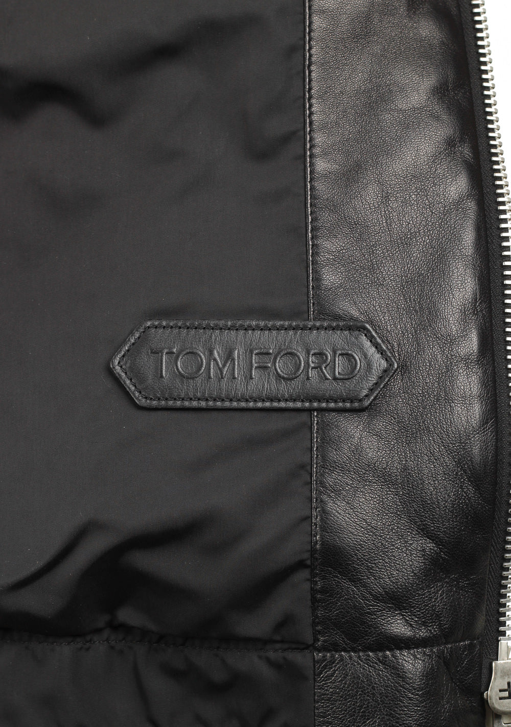 TOM FORD Brown Leather Suede Hooded Jacket Coat Size 48 / 38R U.S.