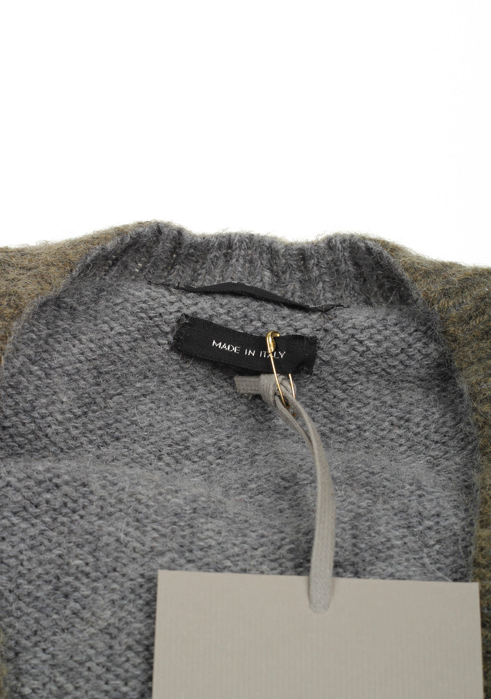 TOM FORD Grayish Green V Neck Sweater Size 48 / 38R U.S. In Wool Mohair Blend