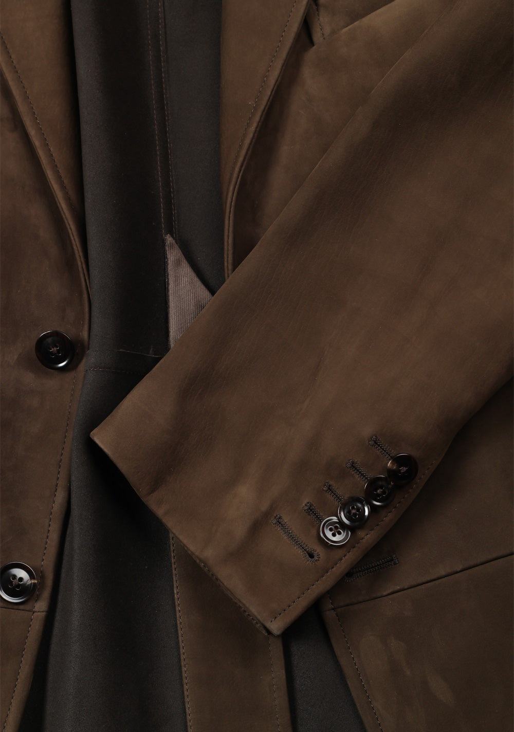 TOM FORD Cashmere Sartorial Leather Jacket Coat