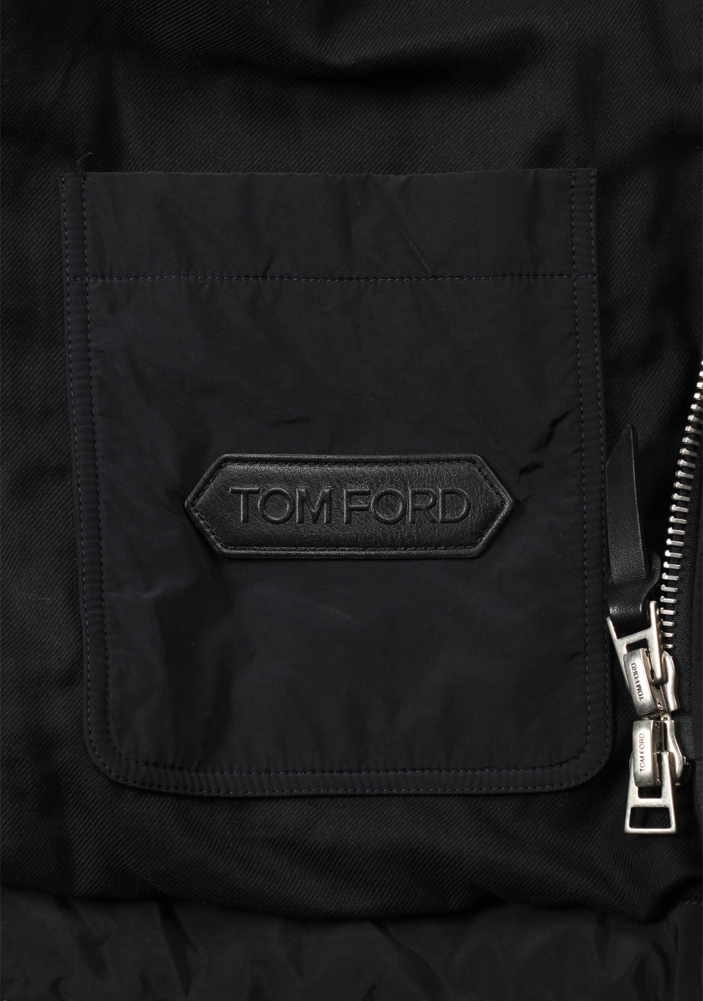 TOM FORD Blue Padded Jacket Coat