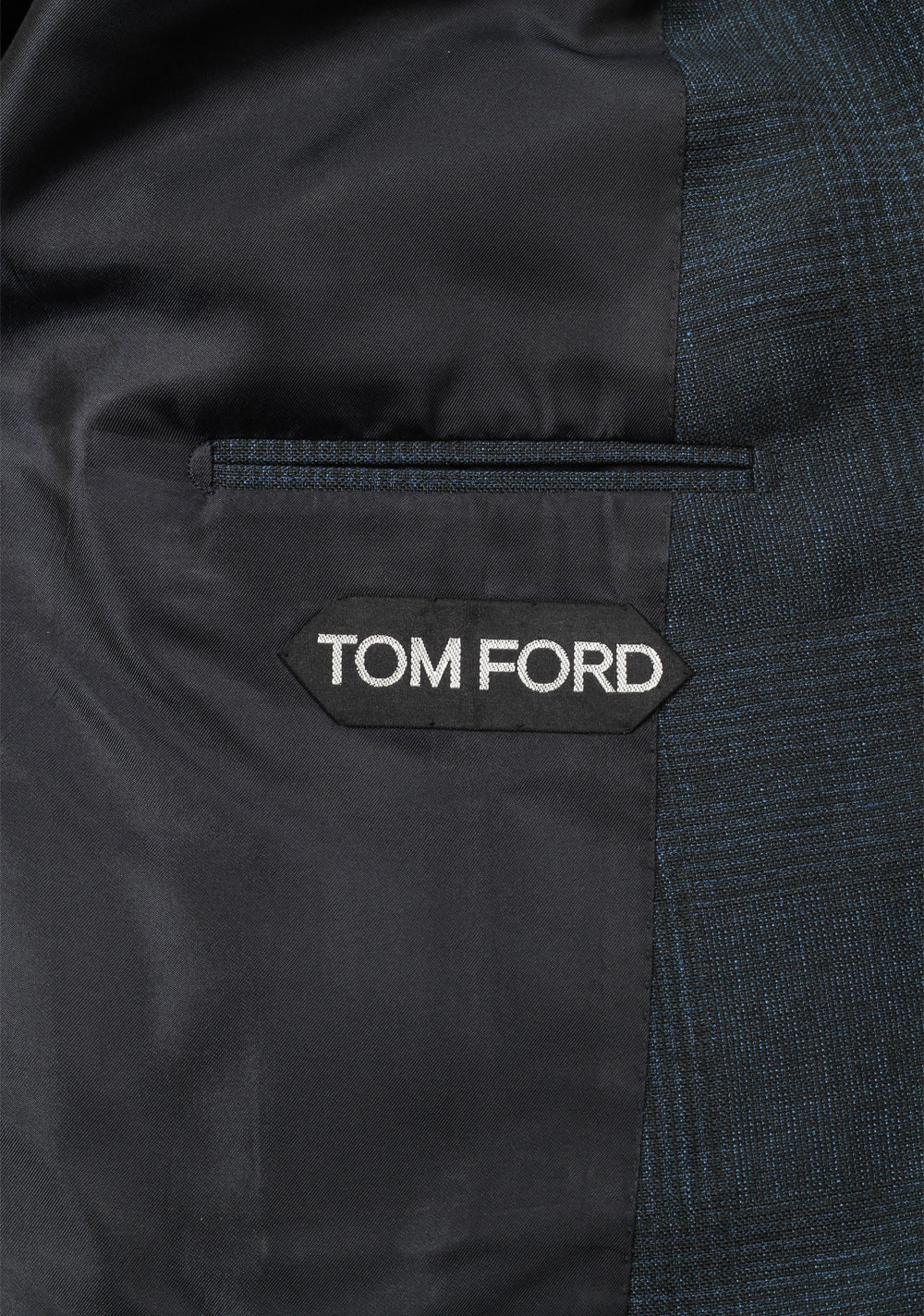 TOM FORD Shelton Blue Checked Sport Coat
