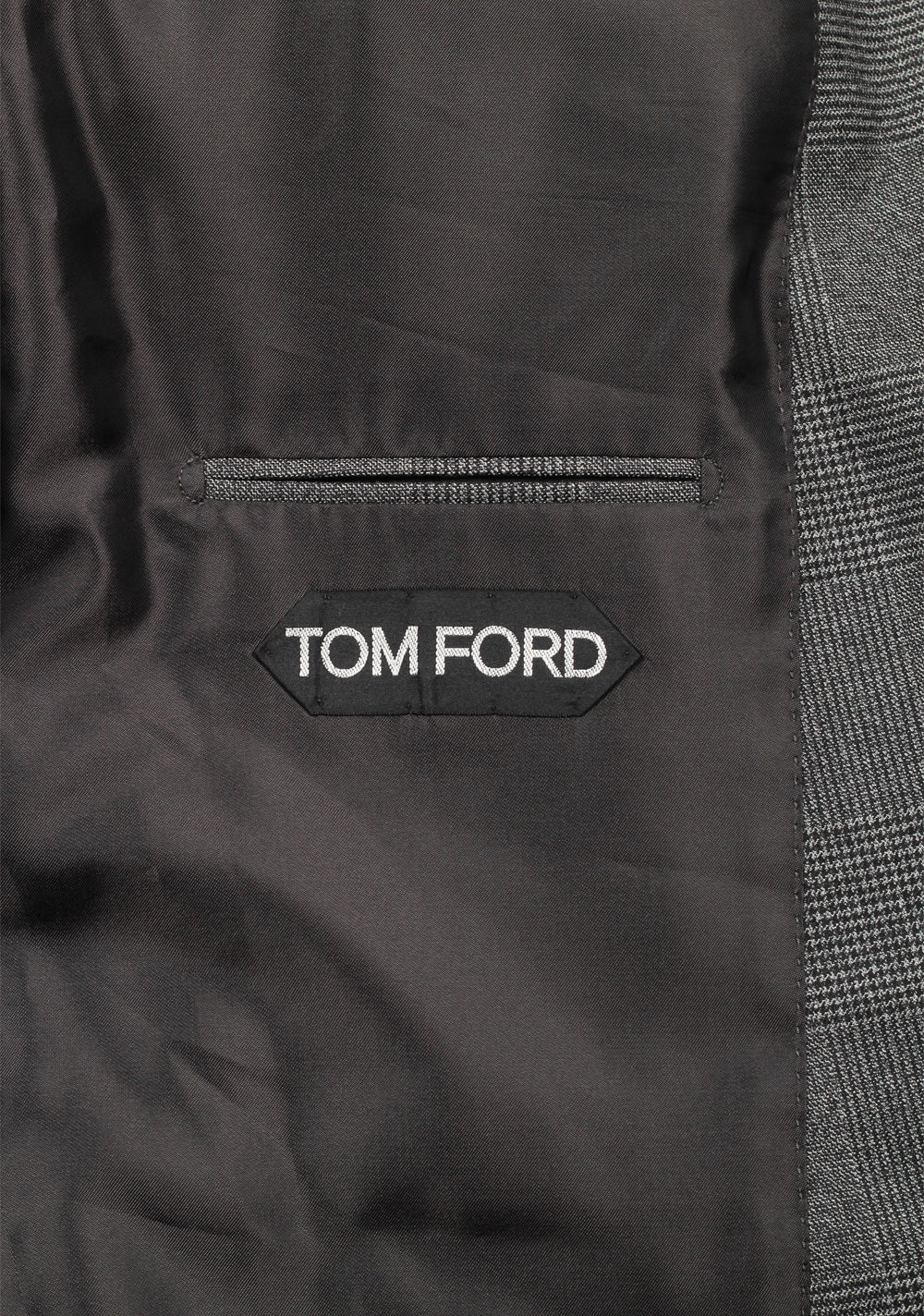 TOM FORD O'Connor Gray Checked Sport Coat Size 56 / 46R U.S. Fit Y