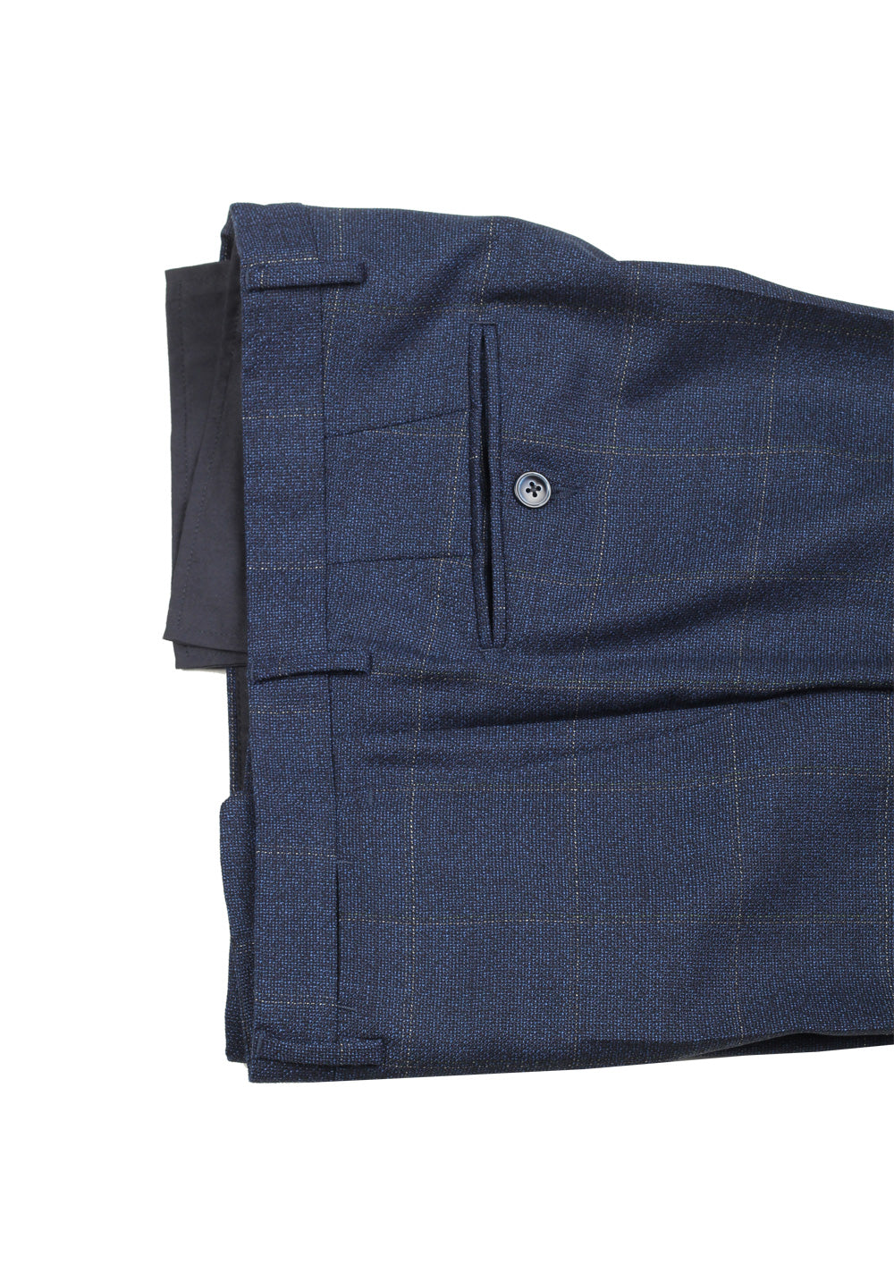 Boglioli K Jacket Blue Checked Suit Size 48 / 38R U.S.
