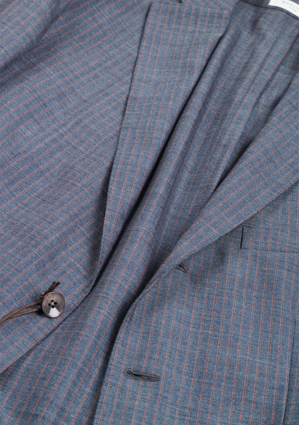 Boglioli K Jacket Blue Striped Suit Size 50 / 40R U.S.