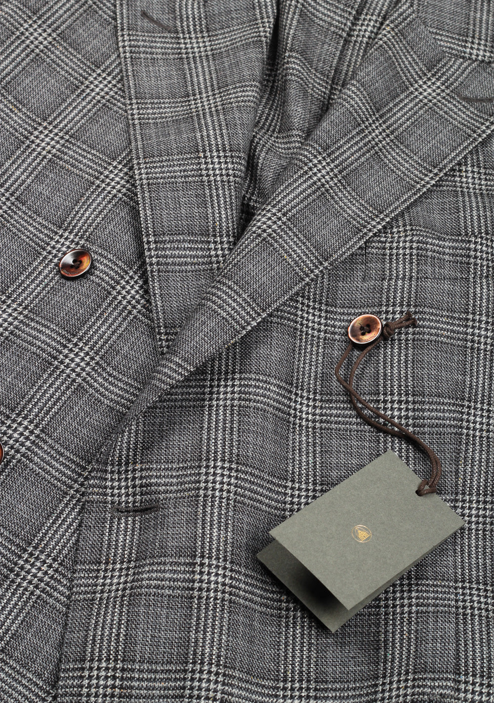 Boglioli K Jacket Gray Double Breasted Checked Sport Coat