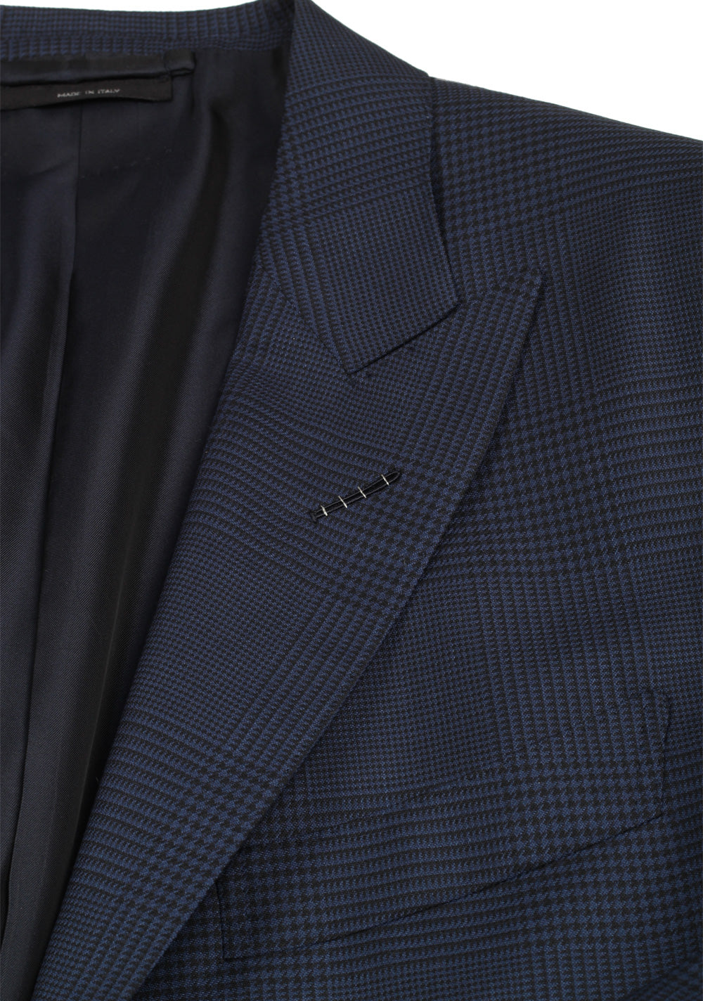 TOM FORD O'Connor Blue Checked Suit Size 50C / 40S U.S. Wool Fit Y