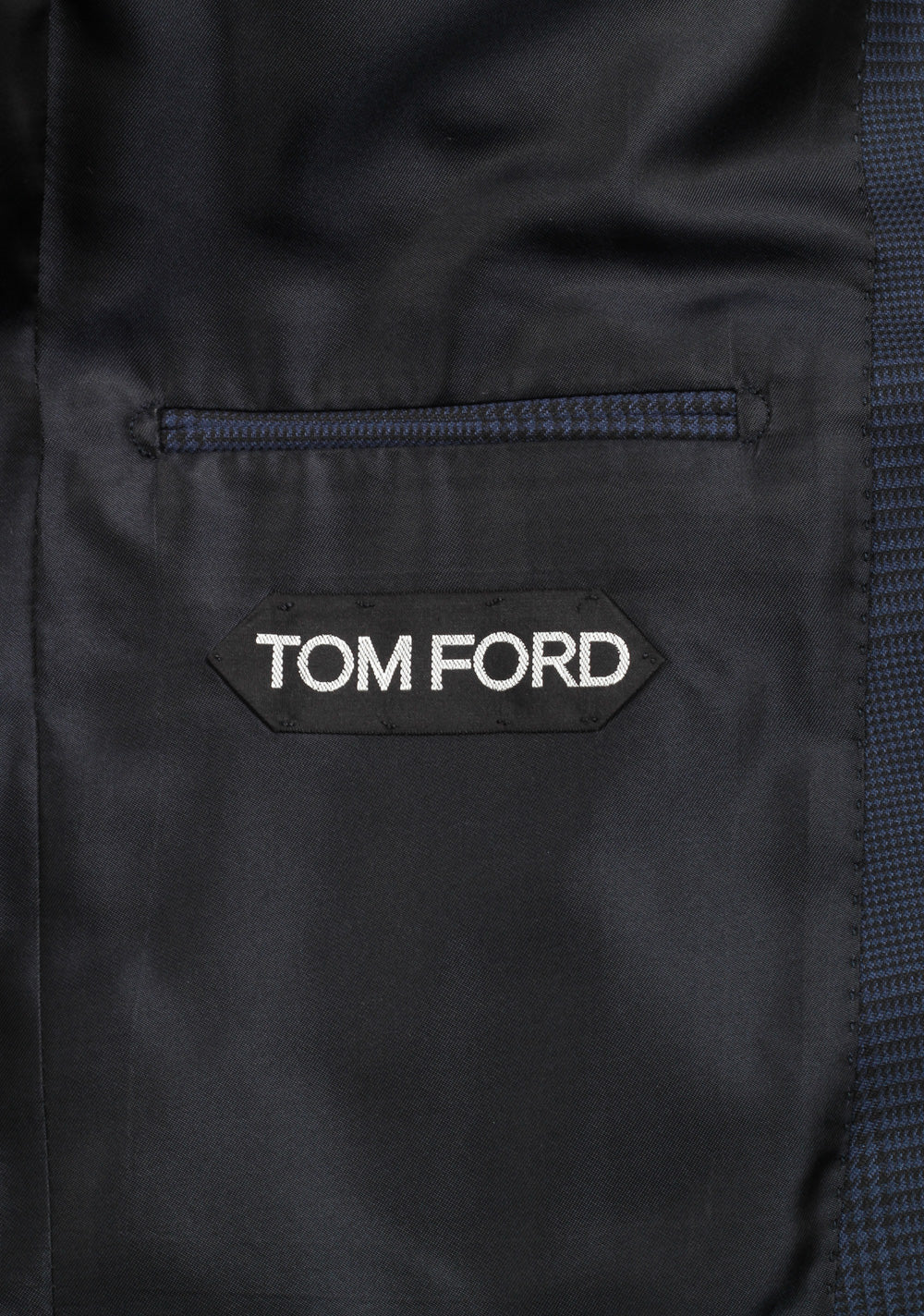 TOM FORD O'Connor Blue Checked Suit Size 50C / 40S U.S. Wool Fit Y