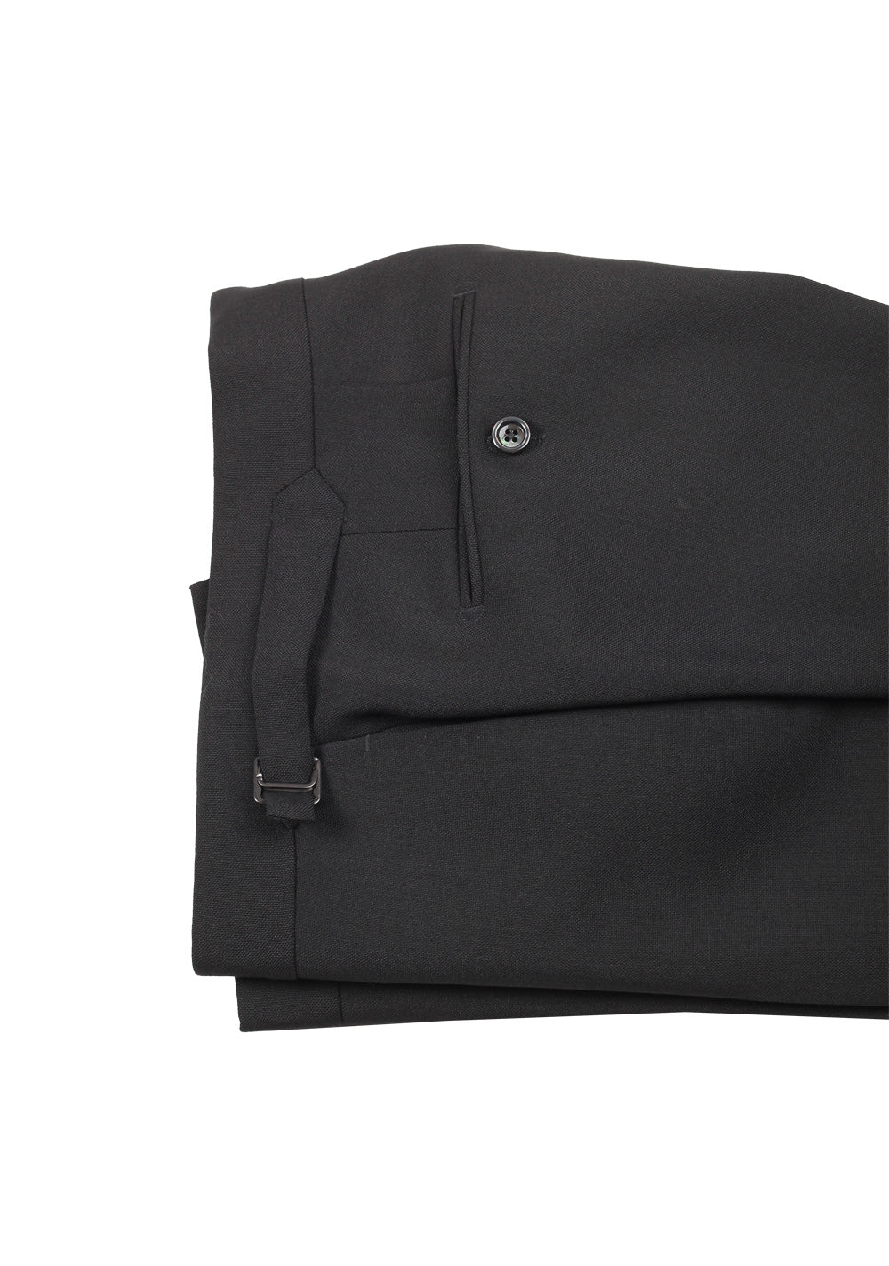 TOM FORD Shelton Solid Black Suit Size 44 / 34R U.S. In Mohair
