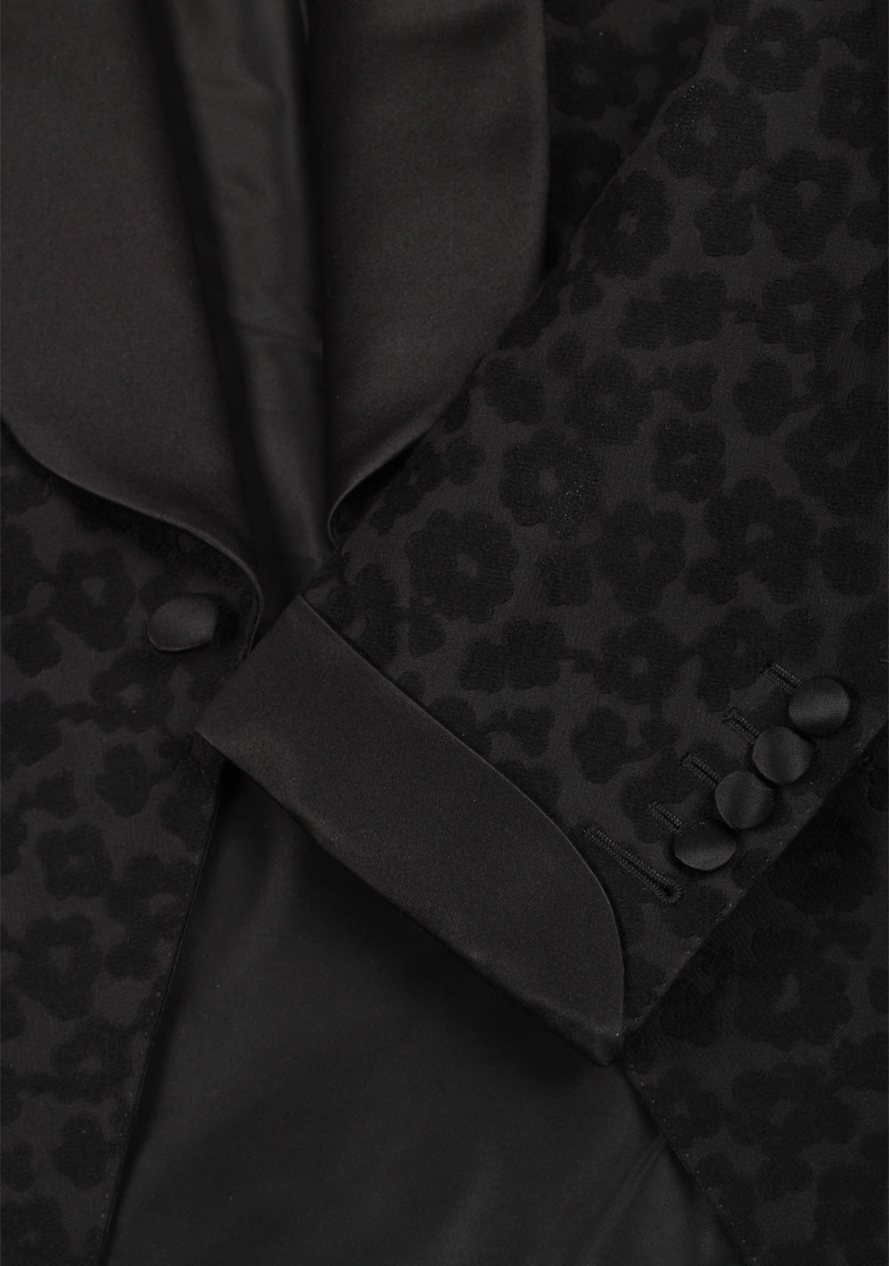 TOM FORD Buckley Black Leopard Tuxedo Cocktail Dinner Jacket Size 48 / 38R U.S.