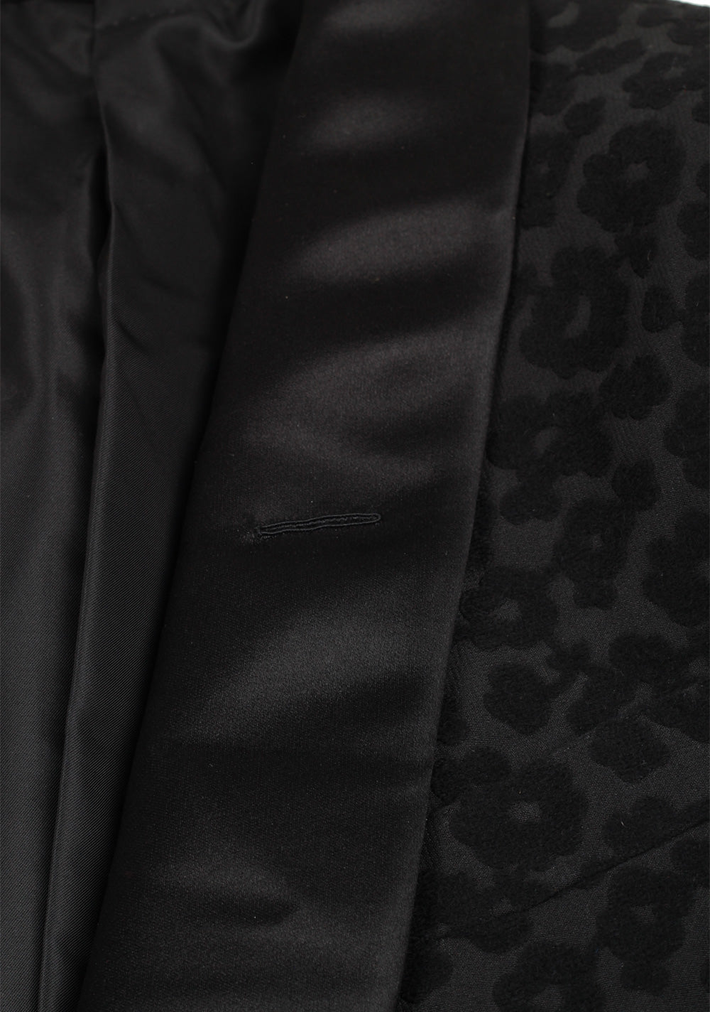 TOM FORD Buckley Black Leopard Tuxedo Cocktail Dinner Jacket Size 48 / 38R U.S.