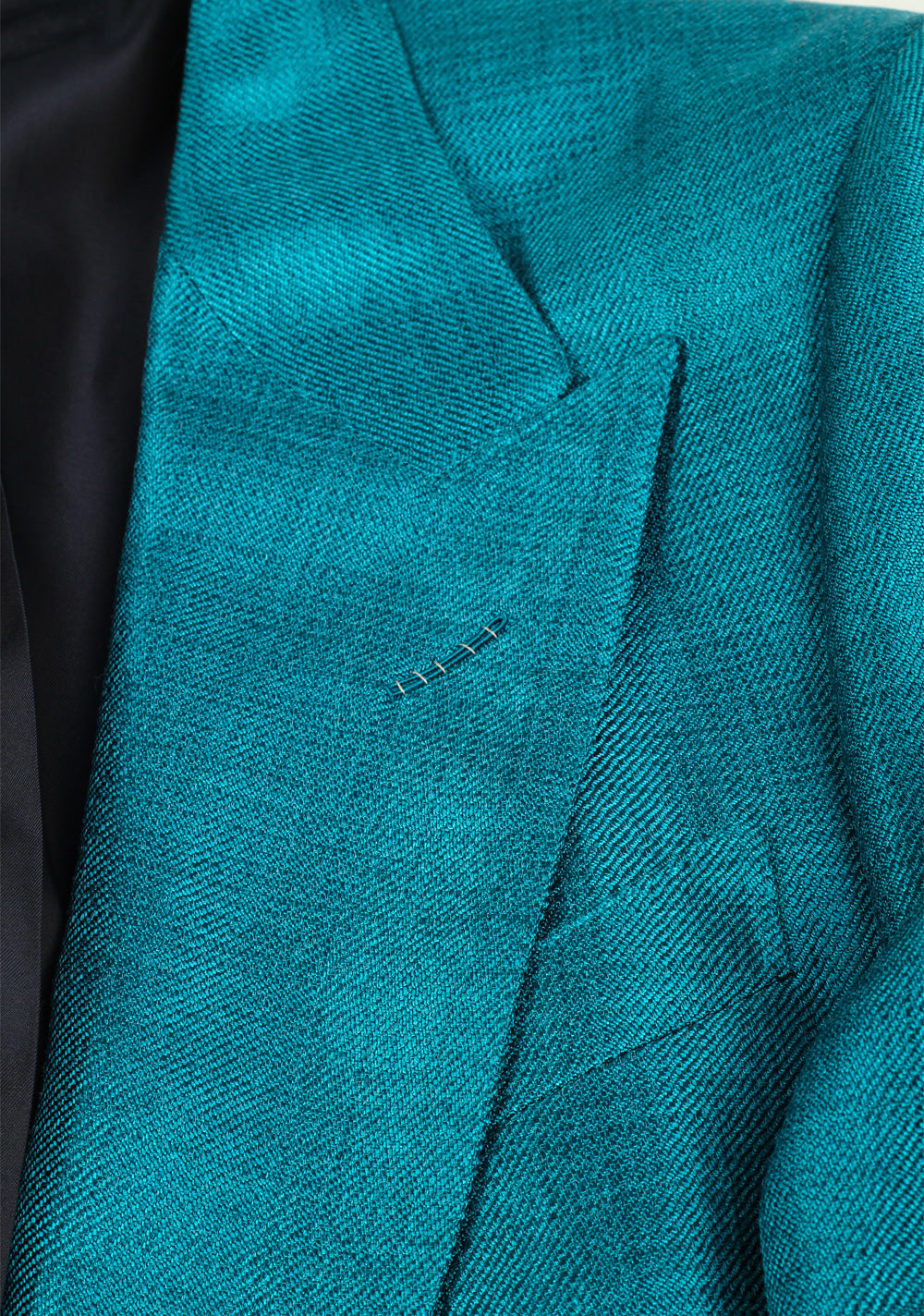 TOM FORD Shelton Teal Tuxedo Dinner Jacket Size 52 / 42R U.S.