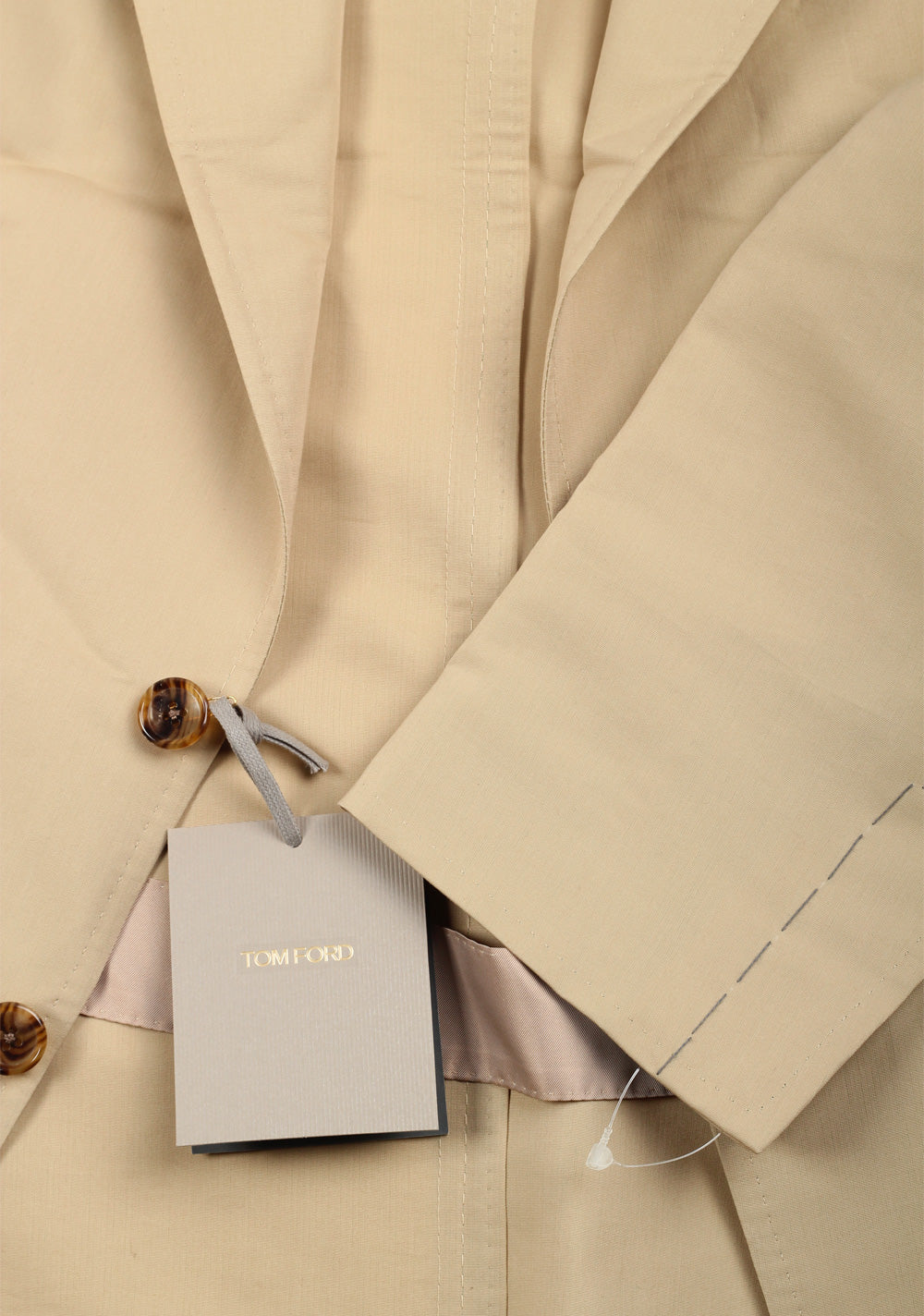 TOM FORD Shelton Beige Sport Coat In Silk Blend