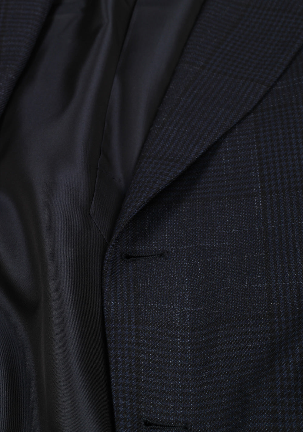 TOM FORD Shelton Blue Checked Suit Size 52 / 42R U.S. In Wool Silk