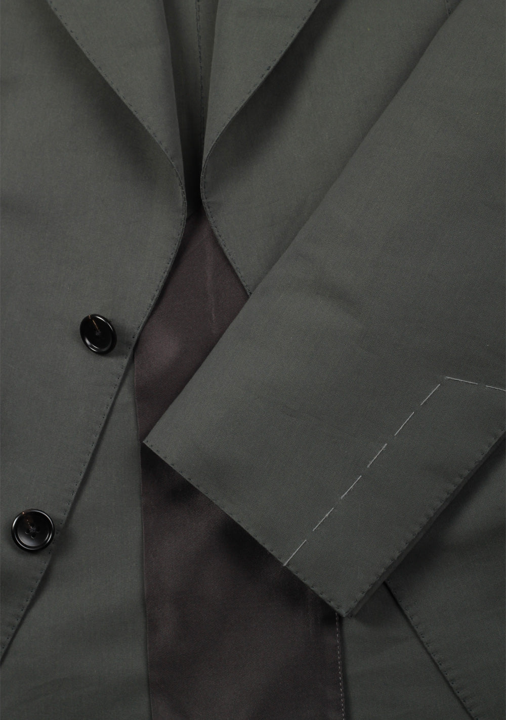 TOM FORD Atticus Green Sport Coat Size 44 / 34R U.S. In Cotton Silk