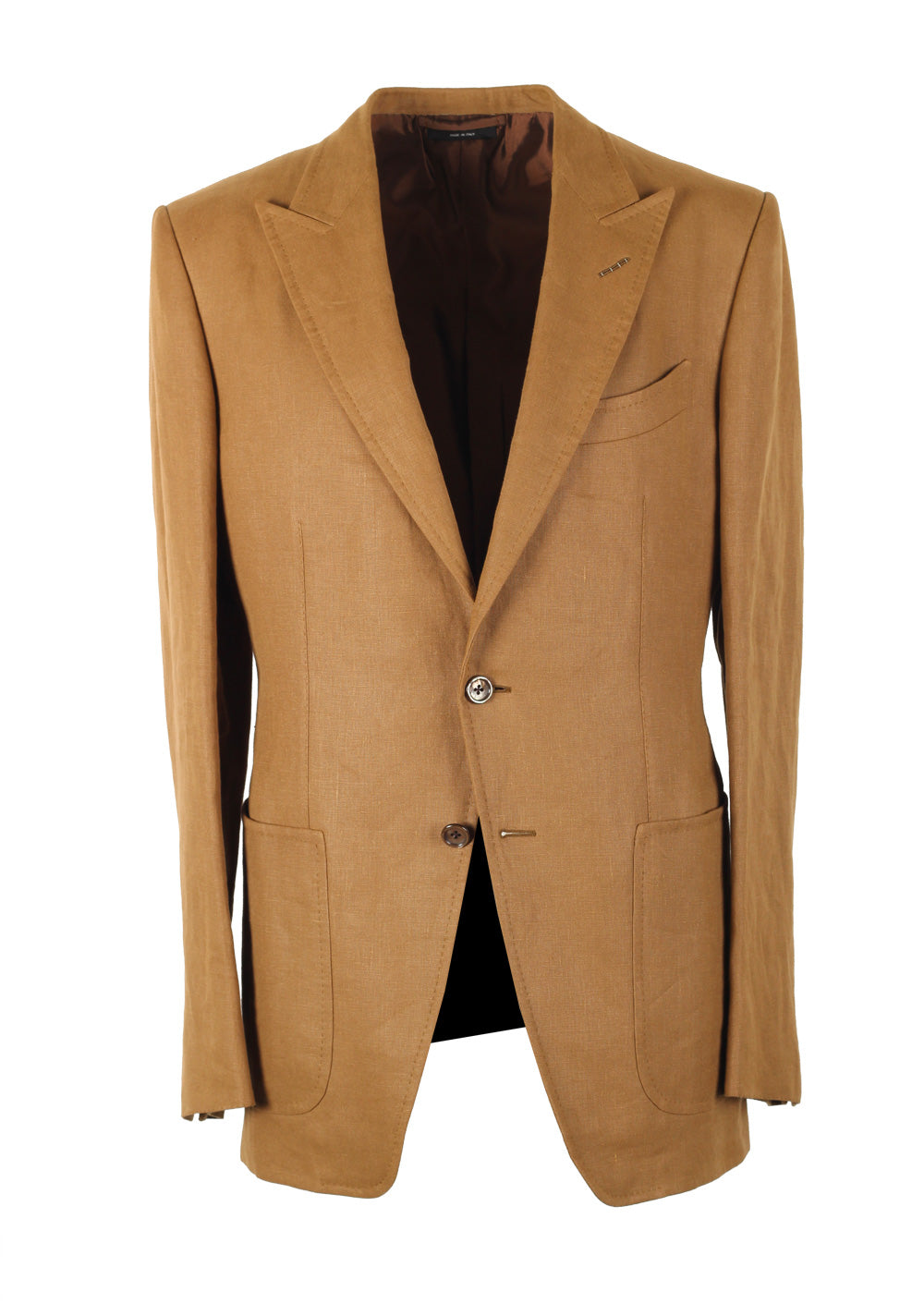 TOM FORD O'Connor Brown Linen Sport Coat
