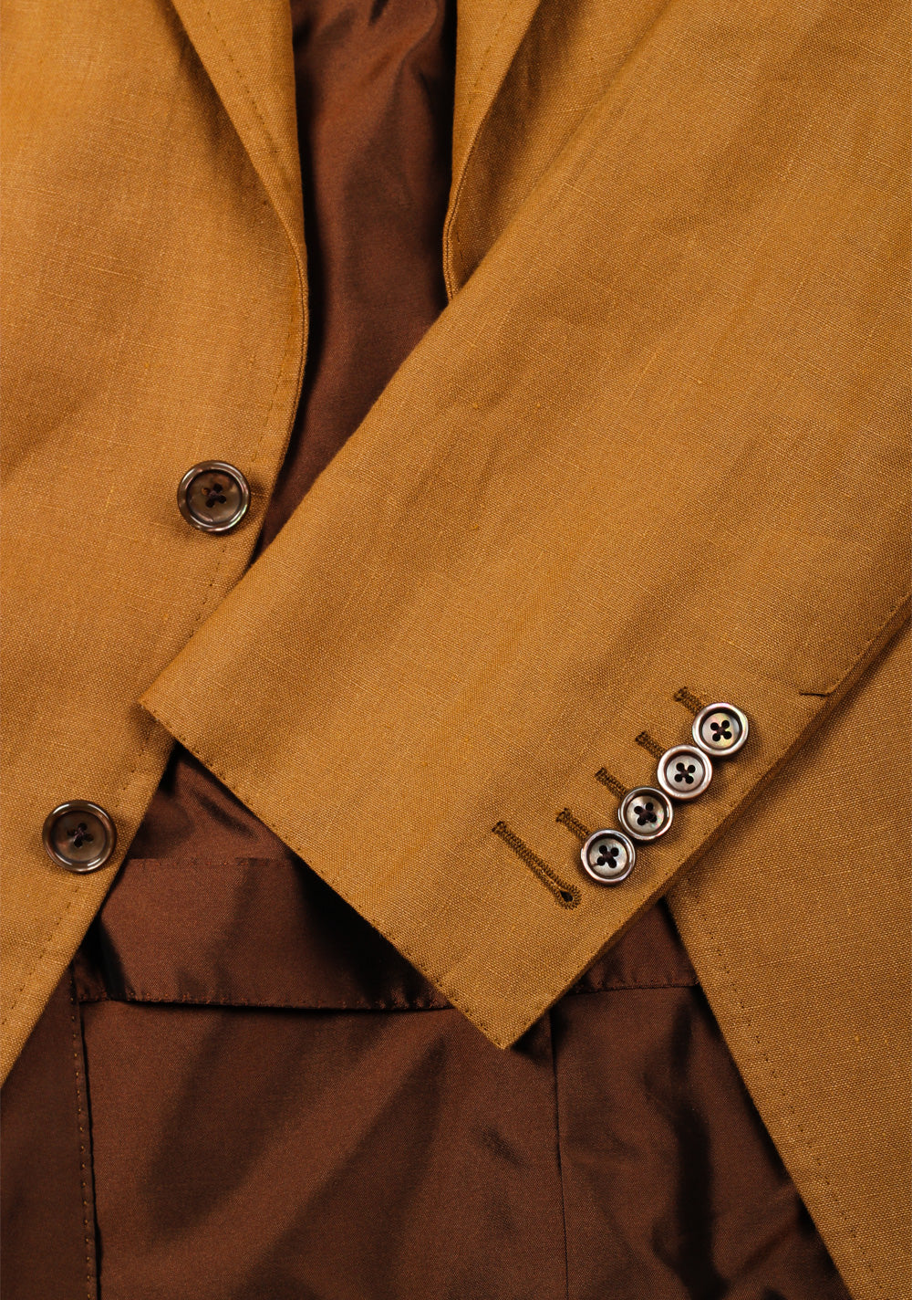 TOM FORD O'Connor Brown Linen Sport Coat