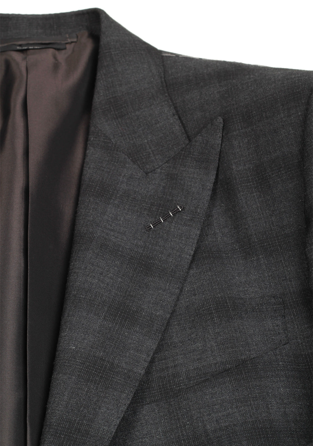 TOM FORD O'Connor Checked Gray Suit Size 48 / 38R U.S. Wool Fit Y