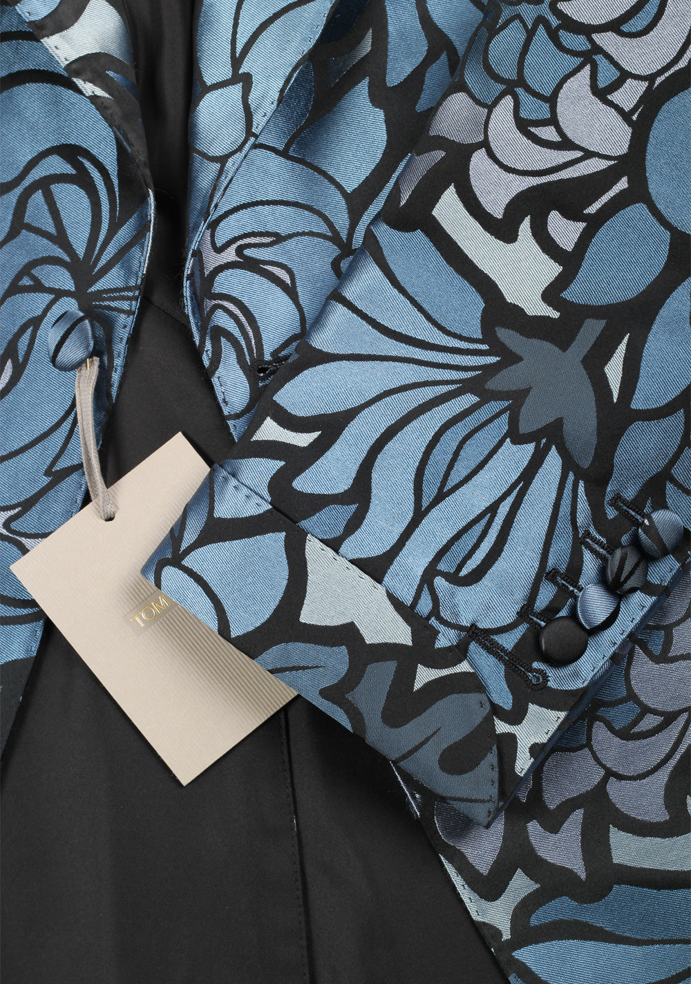TOM FORD Lamè Lily Floral Atticus Cocktail Dinner Jacket Size 54 / 44R