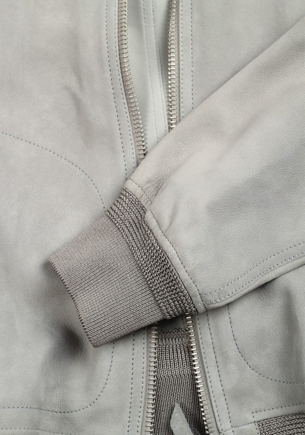 TOM FORD Gray Lamb Suede Bomber Jacket  Size 50 / 40R U.S.