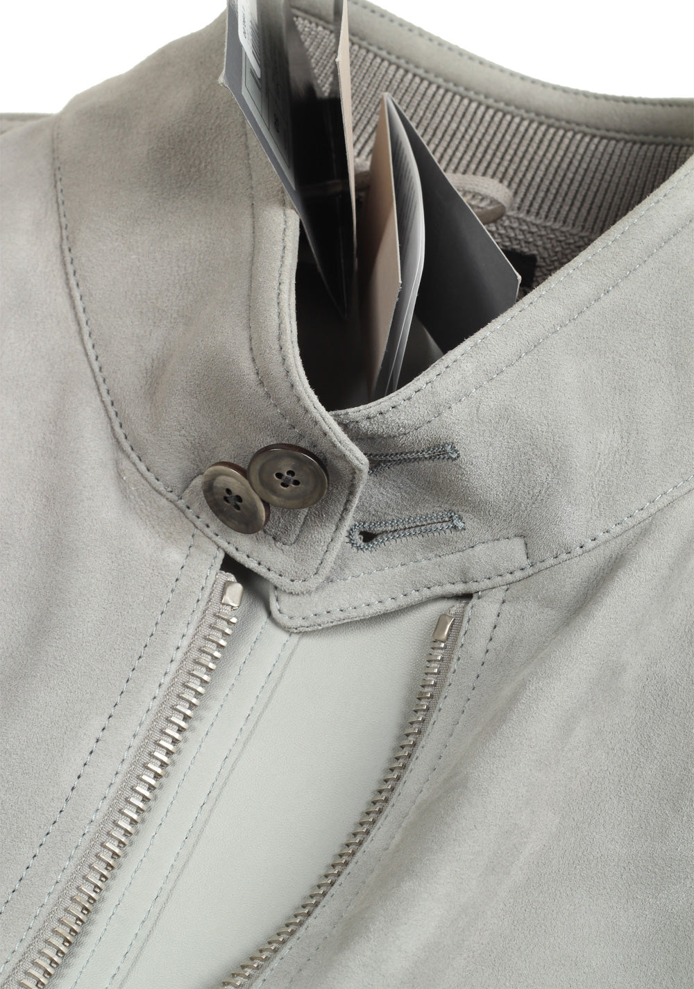 TOM FORD Gray Lamb Suede Bomber Jacket  Size 50 / 40R U.S.