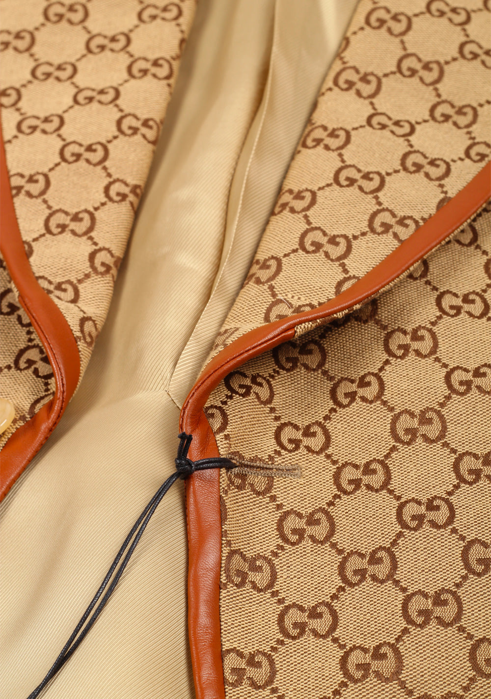 Gucci Beige GG Canvas Jacket Sport Coat