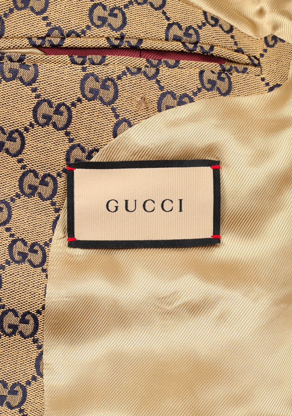 Gucci Beige GG Canvas Jacket Sport Coat