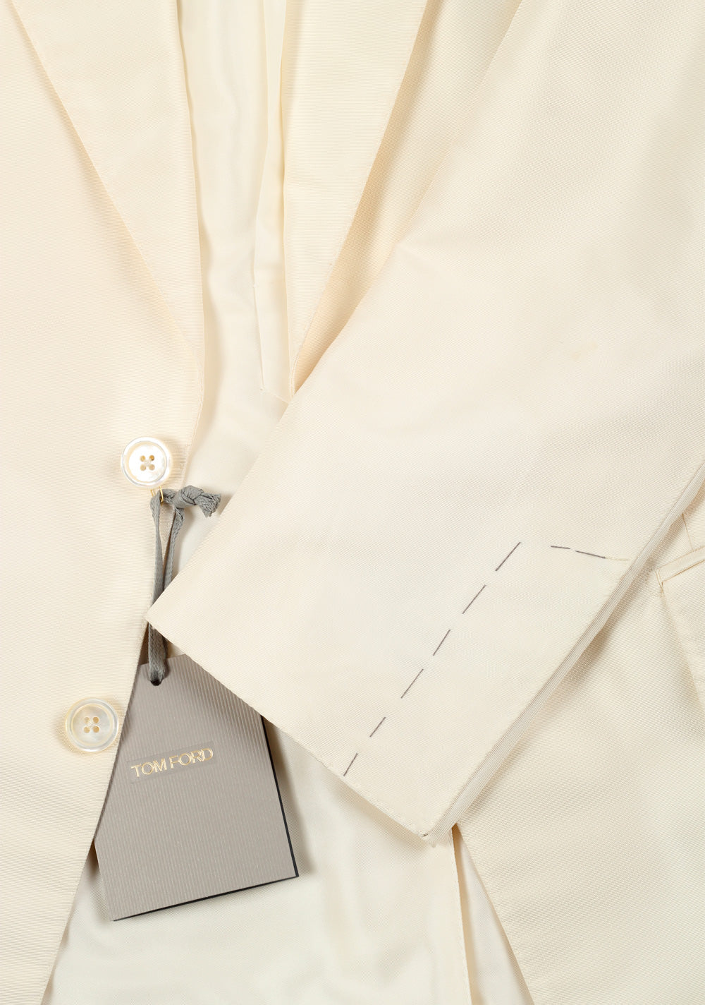 TOM FORD Shelton Silk Off White Sport Coat Size 46 / 36R U.S.