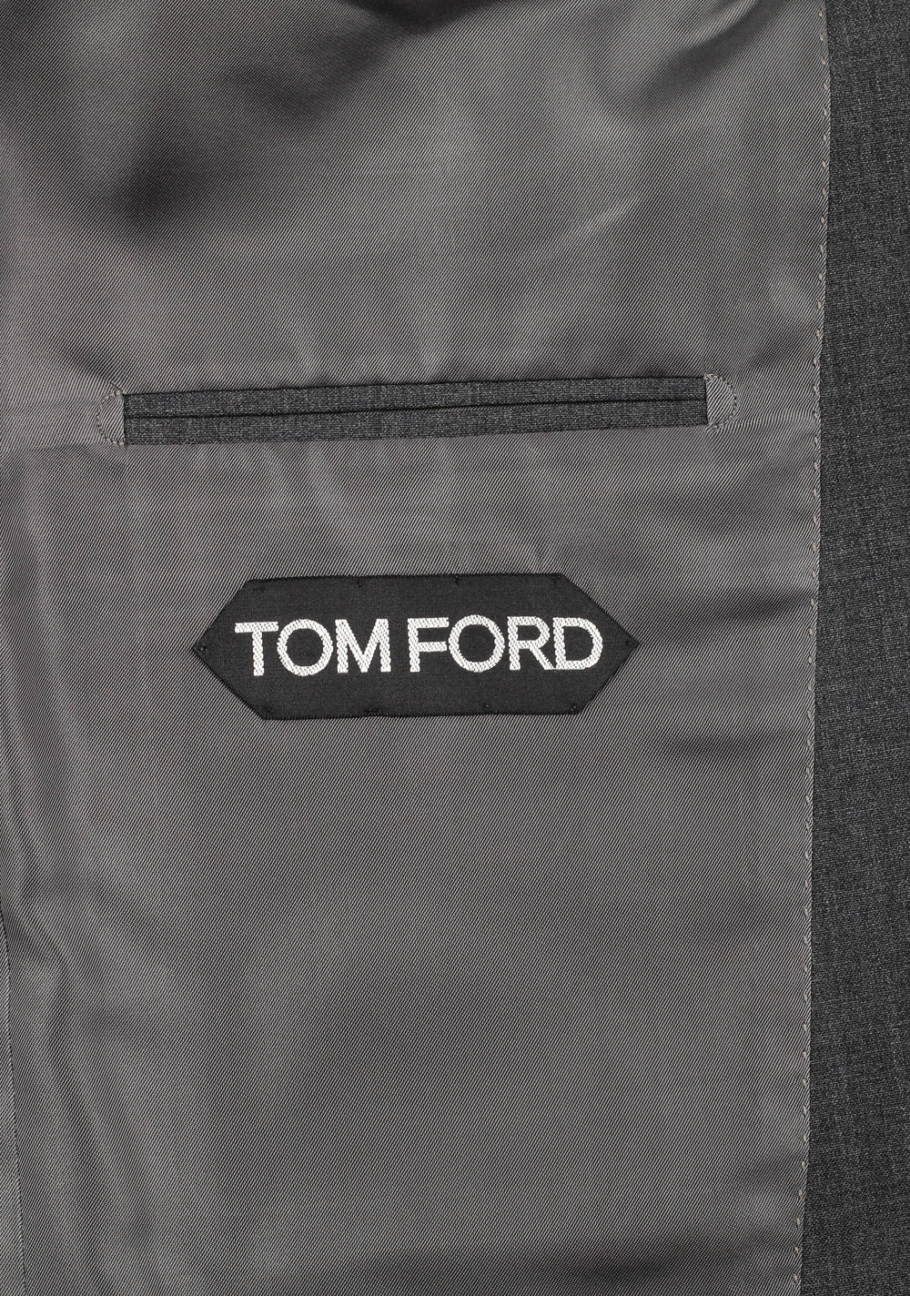 TOM FORD Shelton Gray Sport Coat Size 46 / 36R In Wool