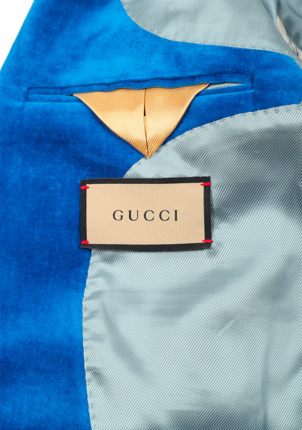 Gucci Blue Velvet Blazer Sport Coat Size 54 / 44R U.S.