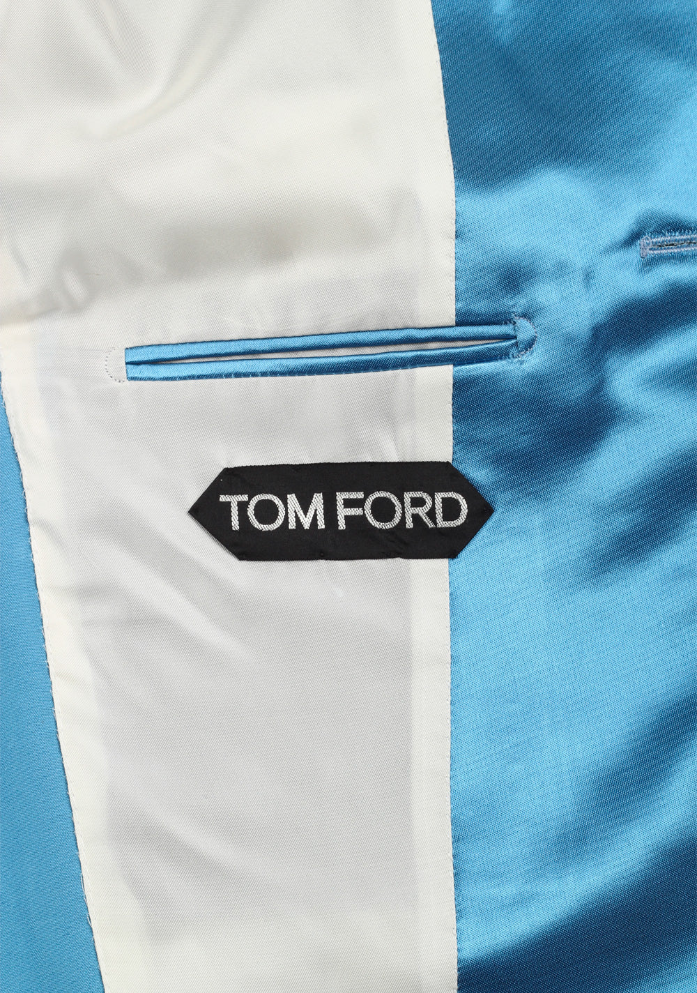 TOM FORD Atticus Blue 3 Piece Suit Size 46 / 36R U.S.