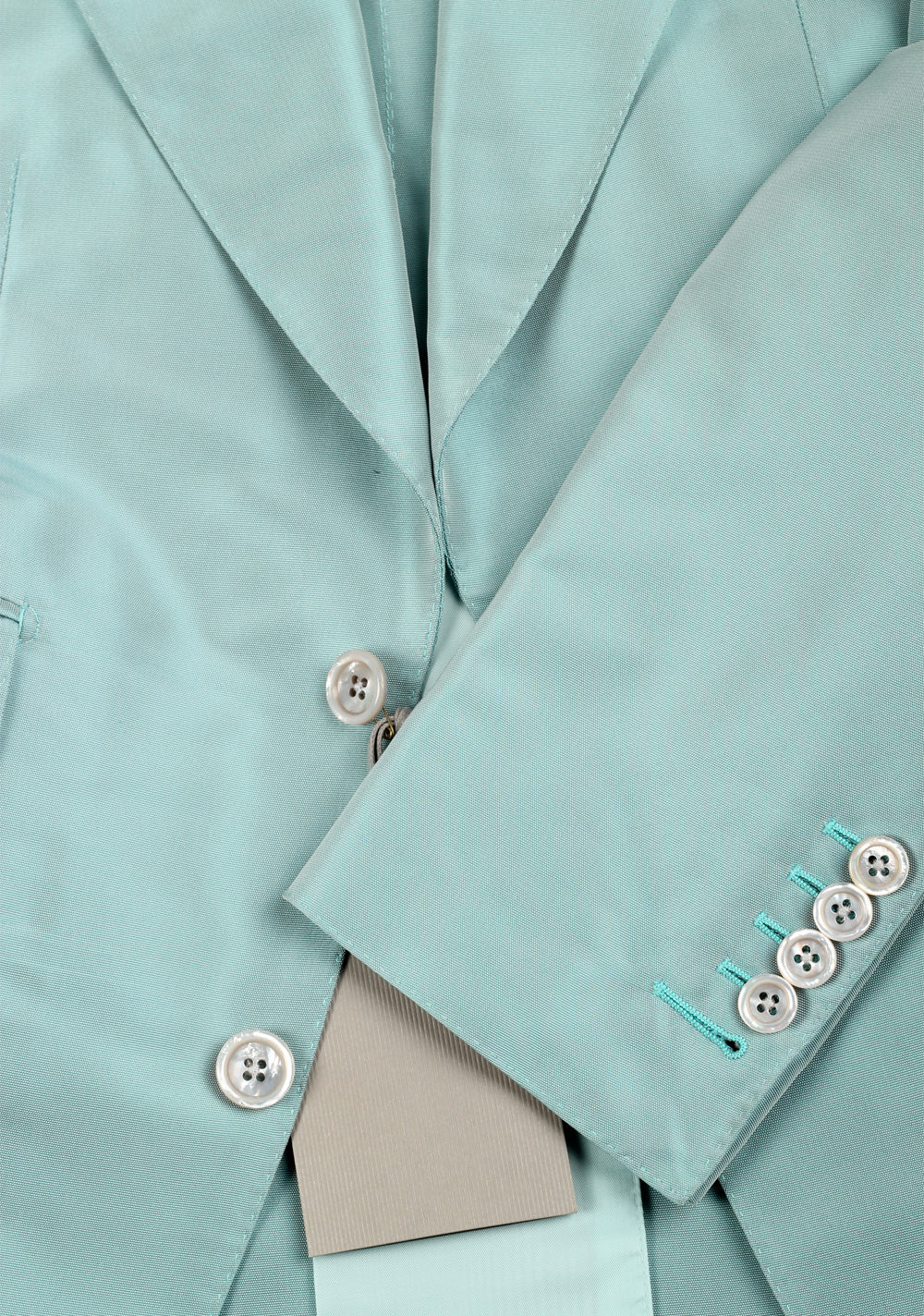 TOM FORD Atticus Mint Silk Suit Size 46 / 36R U.S.