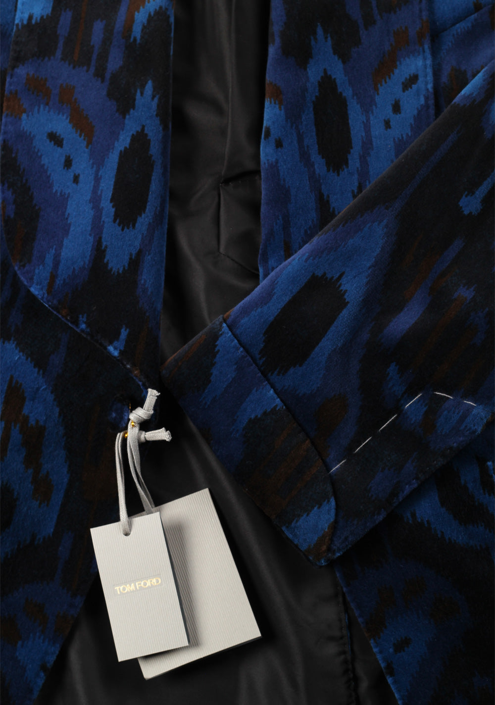 TOM FORD Alexander Blue Black Cocktail Tuxedo Dinner Jacket