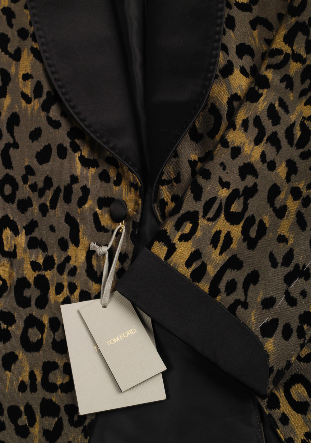 TOM FORD Shelton Black Yellow Tuxedo Dinner Jacket Size Size 48 / 38R U.S.