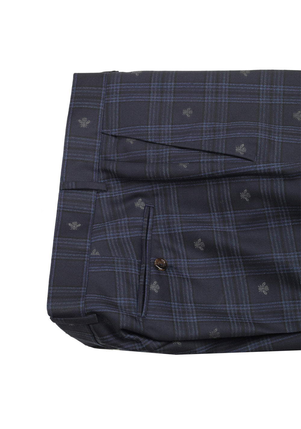 Gucci Blue GG Bee Signature Suit Size 48 / 38R U.S. In Wool