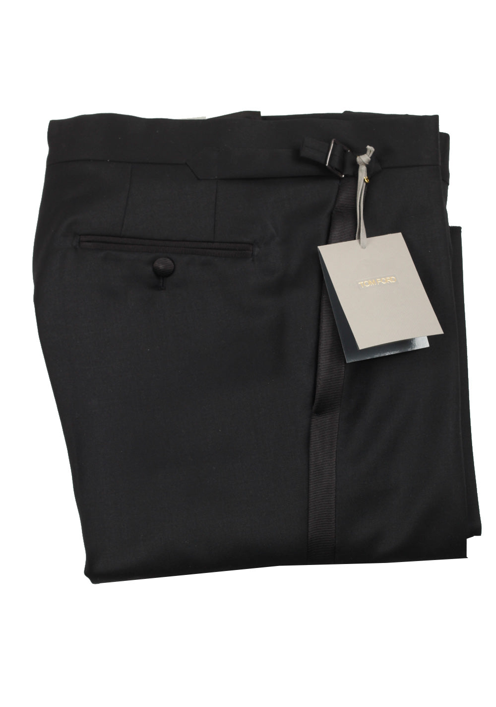 TOM FORD Black Cocktail Tuxedo Trousers