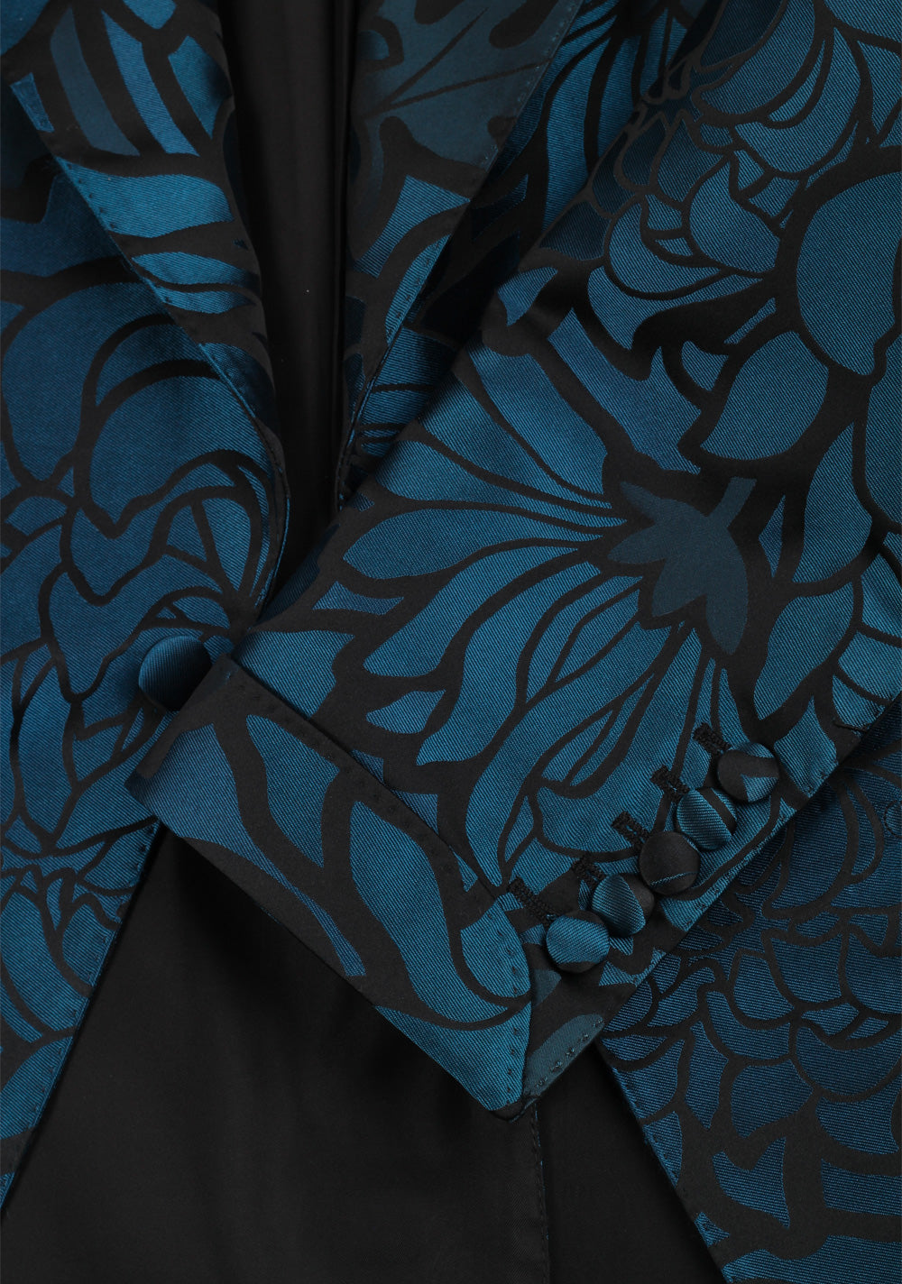 TOM FORD Lamè Lily Floral Atticus Cocktail Dinner Jacket Size 46 / 36R