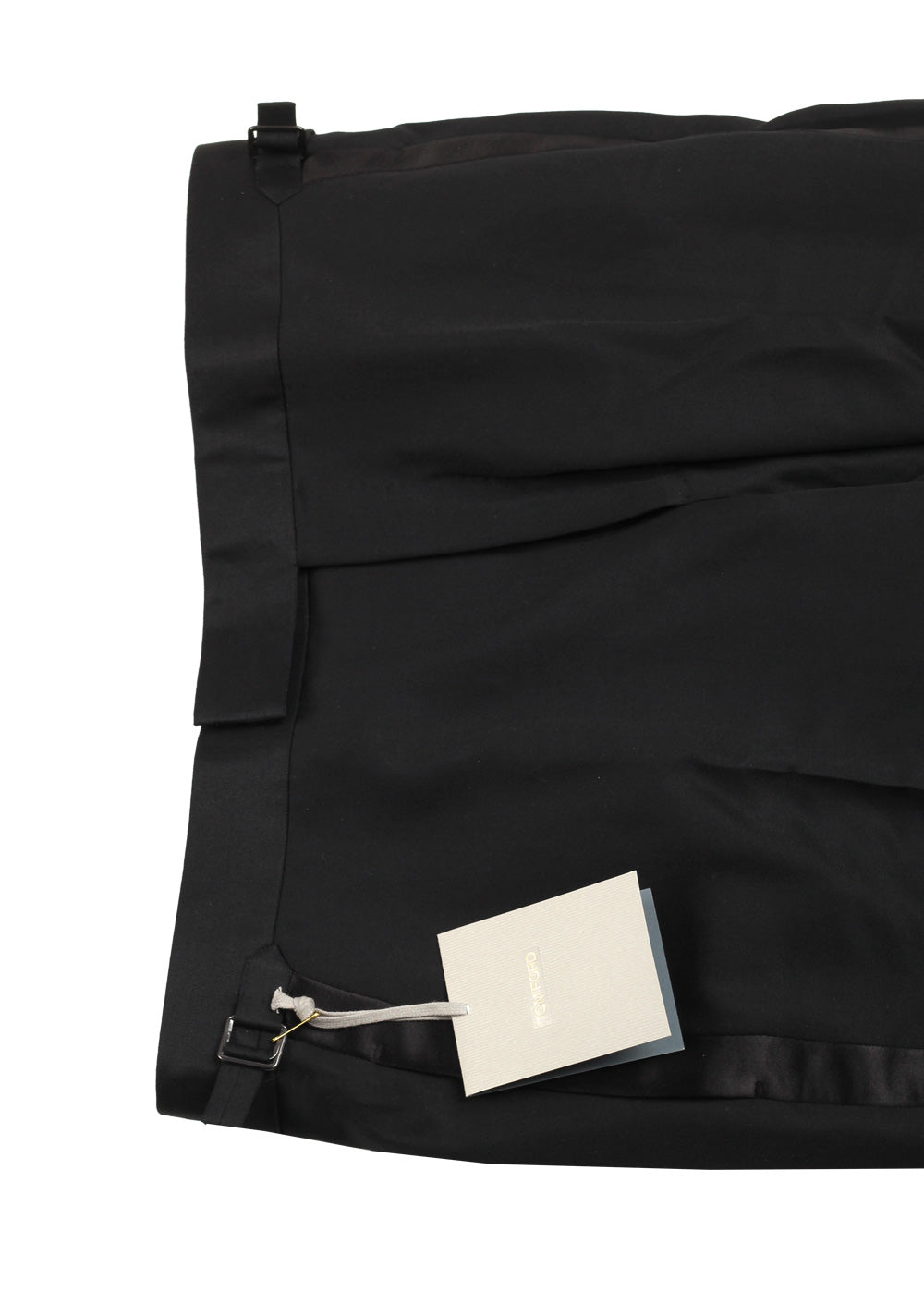 TOM FORD Black Cocktail Tuxedo Trousers Size 52 / 36 U.S.