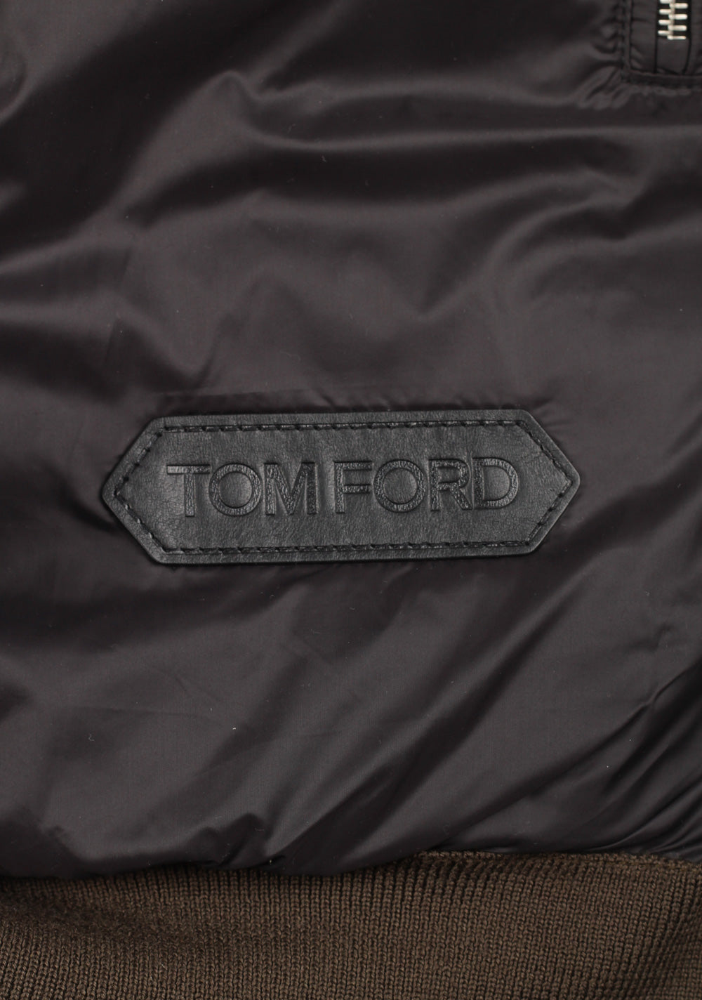 TOM FORD Brown Black Padded Suede Knit Size 48 / 38R U.S. In Wool